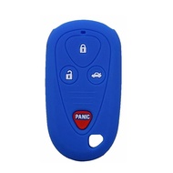 Remote Key Cover Case 4 Button Fit for Honda Acura TL TSX Dark Blue Silicone E4EG8D-444H-A OUCG8D-38