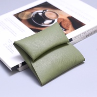 dompet perempuan cute dompet perempuan Palm Grain Cowhide Mini Half Fold Short Coin Purse