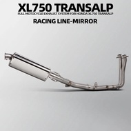 For Honda XL750 Transalp 750 CB750 Hornet Motorcycle Full System Exhaust Modify with DB Killer Gloss