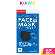 IRIS OHYAMA Disposable Face Mask Size M #Black [7pcs] หน้ากากอนามัย ไอริส โอยามะ คุณภาพมาตรฐานแบรนด์ญี่ปุ่น
