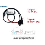 12V/24v/48v/60v/72V to 5V 3A 15W step down converter charger 2*USB port Dual F72J5V3A2S-A2