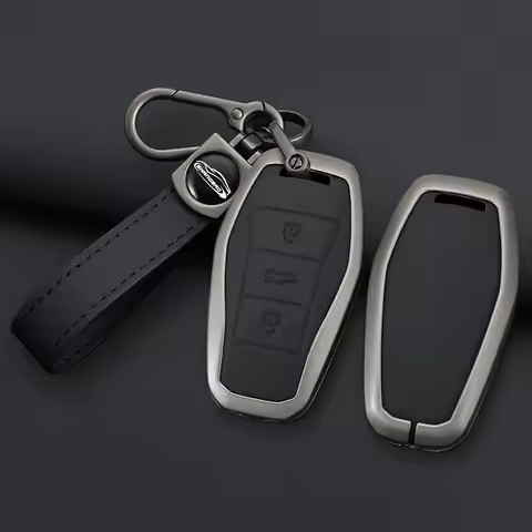 Zinc Alloy Car Key Case for JAC JS8 Sehol QX X8 A7 E10X JS6 Sei 6 ProSol QX Remote Cover Shell Keych