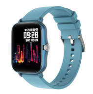 P8 PLUS智慧手錶心率血壓運動時尚多功能手環（藍色）