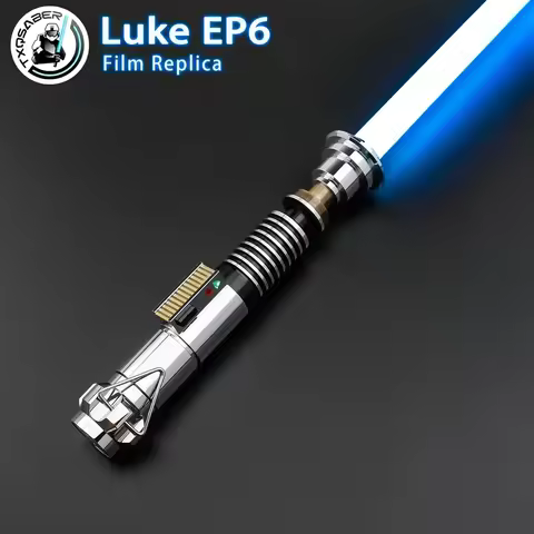TXQSABER Luke EP6 Luke V1 RGB Pixel heavy dueling Sword Smooth Swing Metal Handle lightsaber Cosplay