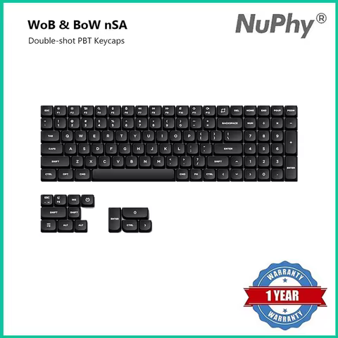NuPhy® WoB & BoW nSA Double-shot PBT Keycaps