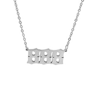 HUTINICE Angel Number Necklace, 18K Gold Plated Dainty 111 222 333 444 555 666 777 888 999 Pendants 