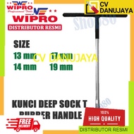 Wipro Long T-Shock Wrench with Rubber Handle for Socket 13 14 17 19 mm - 13 mm