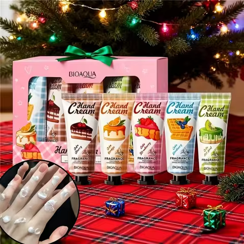 Christmas gift 5/box hand cream set,Fragrance hand cream,cream texture,hand cream travel pack,durabl