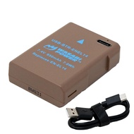 Wasabi Power USB Battery (Ginger Series) for Nikon EN-EL14, EN-EL14a and Nikon Coolpix P7000, P7100,