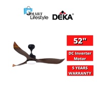 DEKA AURORA LED 52" DC Inverter Motor Ceiling Fan with LED Light (Remote Control)