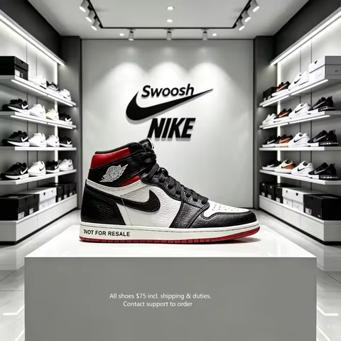 Nike Jordan Air Jordan 1 Retro High Nrg Not For Resale OG Trendy Retro Basketball Shoes Unisex Black