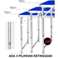 Meja Lipat Koper Portable Kaki Kotak Kokoh &amp; Kuat / Meja Jualan Lipat