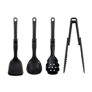Awada Outdoor Silicone Cookware Spatula and Spoon Set Foldable Spatula Soup Ladle Portable Lightweig