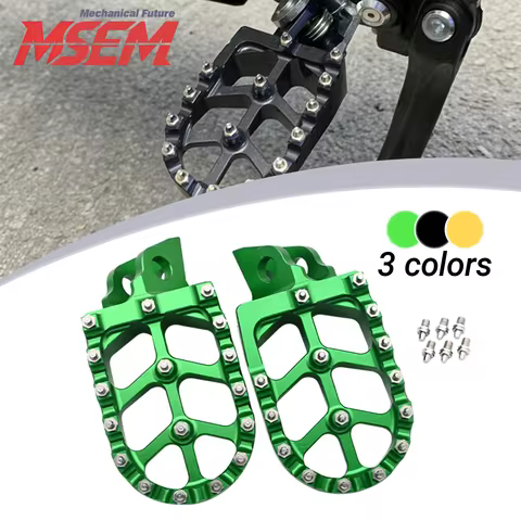 Motorcycle CNC Foot Pegs Footpeg Pedals FootRest Parts For Kawasaki KX65 KX85 KX80 KX100 KX112 RM65 