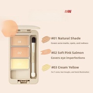UKISS Tricolor Concealer Cream Liquid Foundation Spot Covering Brightening Dark Circles for Dry And