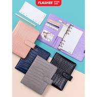 Flashee Binder Polos Phoebe A6 Exclusive Croco A6 6 Ring Agenda A6 Croco 6 Ring Binder A6 Organizer