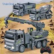 [Shamjina] 1:32 RC Engineering Truck RC Engineering Vehicle Toy Preschool Learning 6WD Electric RC T