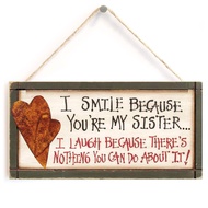 Sister Sign Bedroom Ornament Gift for Sister Bestie Gift