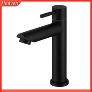 [Heaven useful] Black Basin Kitchen Bathroom Mixer Sink Tap Cold Matte Sink Faucet Taps