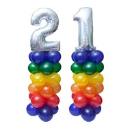 [SG SELLER] Rainbow Balloon Number Columns (1.7m) Party Wholesale Party Supplies