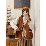 winter vest woman vest Vest Vintage V-Neck Vest Top Knitted Cardigan