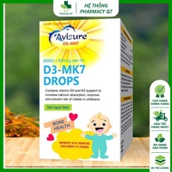 Avisure D3 MK7 Drops Bổ Sung Vitamin Giúp Bé Hấp Thu CanxiPhát Triển Chiều Cao/ PHARMACY Q7