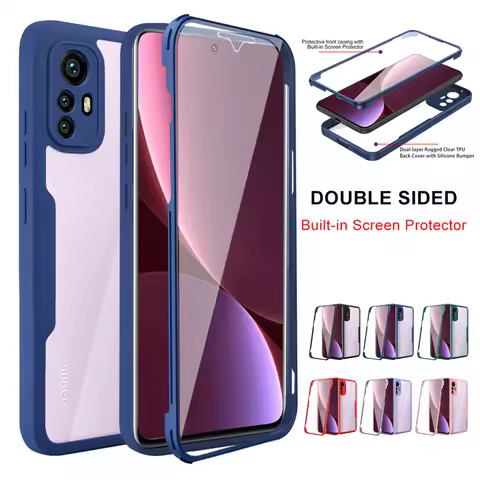360 Full Shockproof TPU+PC Case For Xiaomi 12 Pro Mi12X 12Pro Mi12 Screen With Protective Clear Phon