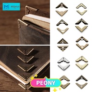 MW 4Pcs DIY Book Corner Protector Crafts Scrapbook Accessories Metal Corners Cover Book Menus Retro 