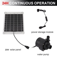 Solar Water Pump Kit 20W Strong Solar Energy Conversion Submersible Solar Water Pump Adjustable Wate