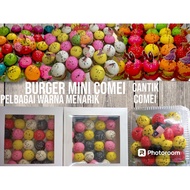 [MUSLIM HOMEMADE] ROTI BURGER WARNA MINI WARNA (BESAR SIKIT DARI SAIZ DUIT 50 SEN LAMA (15 biji)