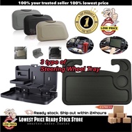 Steering  Tray/Folding Auto Cup Holder Car Back Seat Table Drink Food Tray Desk wira waja bezza axia