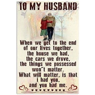 To My Husband Poster The For You Husband Birthday Gift Idea Gift Idea
