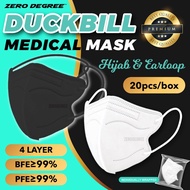 [ready stock] Zero Degrees 6D Duckbill Flexible Slim Fit Individual Pack 2.0 20pc/box/Protection Mask Face Mask Medical Face Mask (MDA Approved)/  20p Zero Degree Headloop No Individual Pack Hijab Duckbill Face Mask