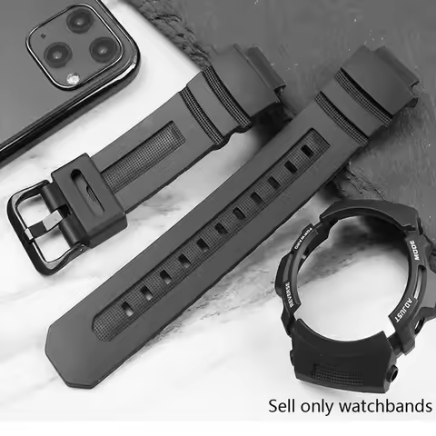 For Casio G-SHOCK AW-591 AW590 AW5230 AW282B AWG-M100 /M101 G-7700/7710 Strap Resin Bracelet Watch A