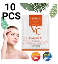 10 Pcs Zozu Vitamin C Mask Zozu Vit C Facial Sheet Mask Hydrating Mask Masker Zozu Ekstrak Jeruk