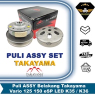 Pully Pulley Rear Pulley Assy Honda Vario 125 150 eSP LED OLD NEW K35 K36 Takayama
