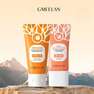 Gmeelan ครีมขัดผิว50g ขัดผิวอย่างอ่อนโยน เจลขัดผิวหน้า+ Gmeelan ครีมไวท์เทนนิ่ง30g 1 นาทีอัพความสว่า