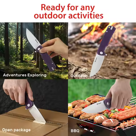 FBknife Ganzo G769 knife D2 blade G10 Handle Folding knife Survival tool Pocket Knife tactical outdo