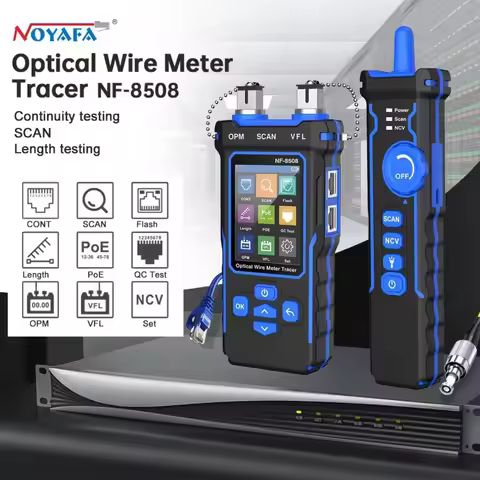 NOYAFA NF-8508 Network Cable Tester LCD Digital Rechargeable Network Line Finder Wire Tracker PoE Ch