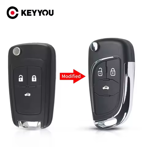 KEYYOU Modified Folding Remote Car Key ShellFor Chevrolet Cruze Aveo Malibu Epica Lova 2/3/4/5Button