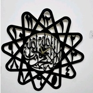 60x60cm jam dinding tauhid bentuk bintang