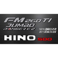 Sticker hino 500 series FM 260 TI