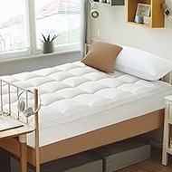 Cymula Twin Mattress Topper, Extra Thick Mattress Pad Pillow top for Deep Sleep, Soft Mattress Prote