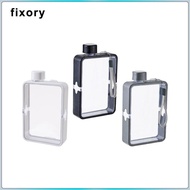 fixory Flat Water Bottle Transparent Flat Water Bottle Flat Water Bottle Travel Portable for Outdoor
