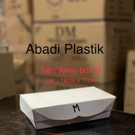 RICE BOX PAPER LUNCH/ TAKE AWAY BOX M CONTENTS 50 PCS