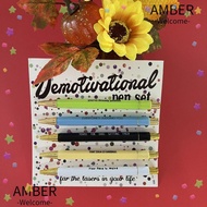 AMBER MAMA Pen, Negative Pen Plastic Customer Service Pens, Festival Offensive Pen Funny Push Type W