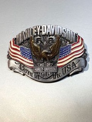 Harley Davidson Born in the USA  Belt Buckle 哈利美國旗鷹皮帶扣