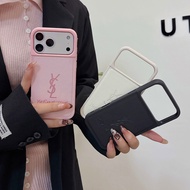 Suitable for iPhone 17 16 15 Pro Max 14 Pro Max 13 Pro Max Fashion Minimalist Logo L Leather Anti Dr