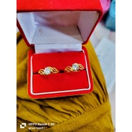 COIN91 LEAF GEM RING ANTI-RUST READY TO SHIP