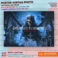 Poster Avenged Sevenfold / A7X Terbaru Tersedia Berbagai Ukuran A4 A3 Besar Kecil Hires Bisa Custom 